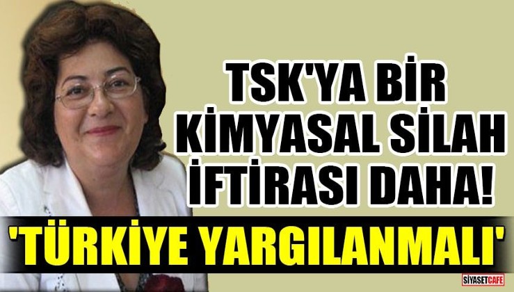 TSK'ya bir kimyasal silah iftirası da Prof. Dr. Neşe Özgen'den geldi! 'Türkiye yargılanmalı'
