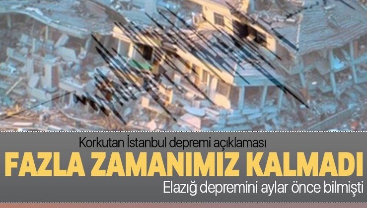 Elazığ depremini aylar önce bilmişti! Prof. Dr. Naci Görür'den korkutan İstanbul açıklaması: Fazla zamanımız yok.