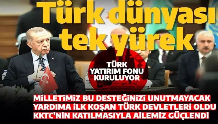 Cumhurbaşkanı Erdoğan'dan Türk dünyasına teşekkür: Aziz milletimiz bu desteği unutmayacaktır