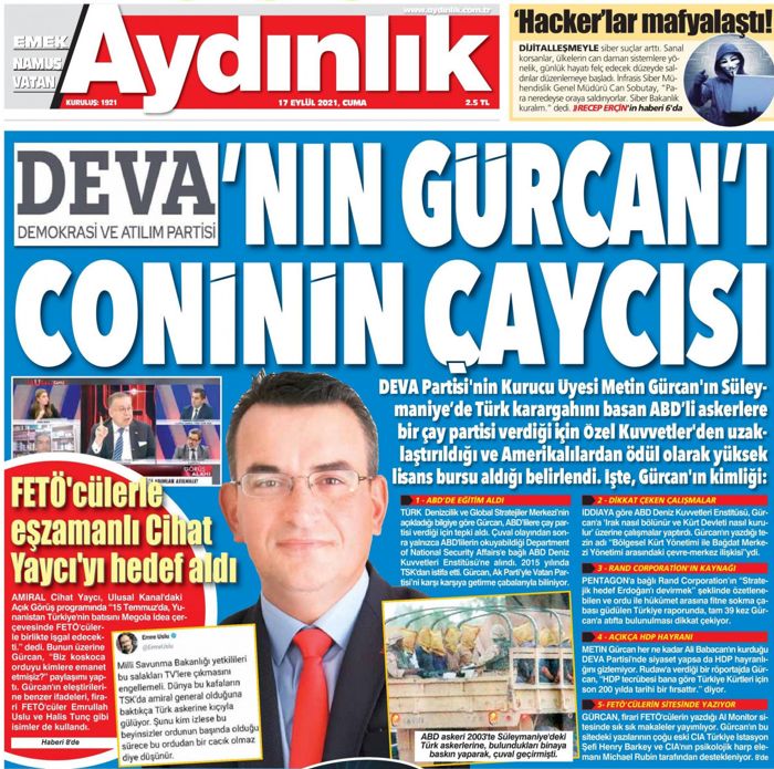 DEVA Partisi'ne şok! Kurucular Kurulu Üyesi Metin Gürcan yurt dışına casusluk yaptığı iddiasıyla gözaltına alındı!