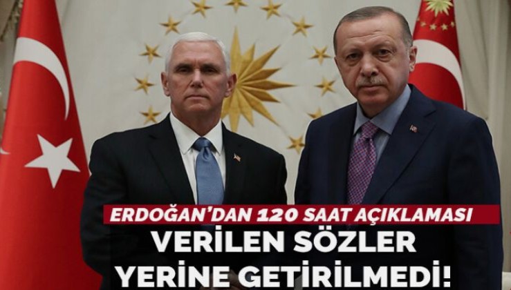 Erdoğan'dan 'Güvenli Bölge' açıklaması.