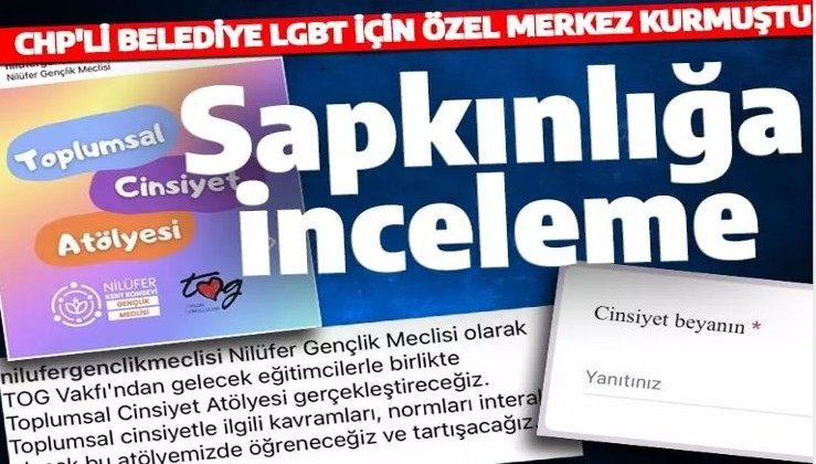 LGBT için özel merkez kuran CHP'li Nilüfer Belediyesi'ne inceleme