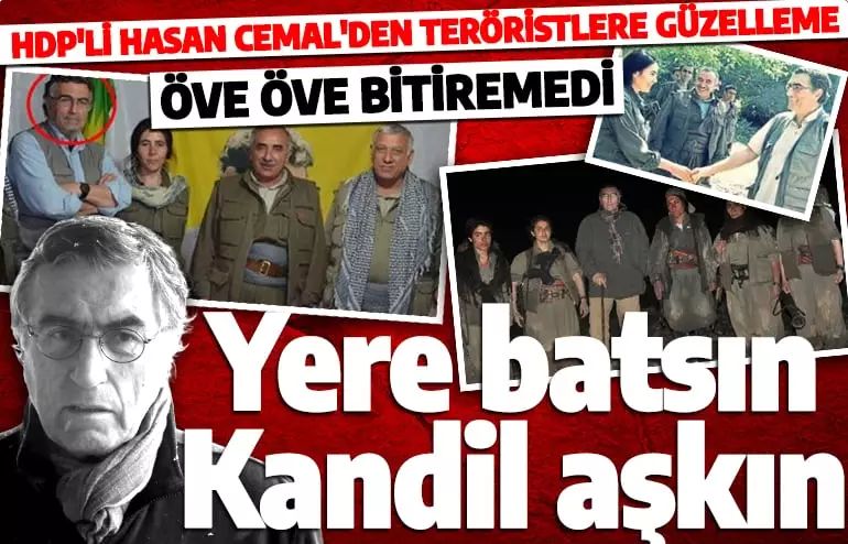 Öve öve bitiremedi! HDP'den milletvekili adayı olan Hasan Cemal'den dağdaki teröristlere güzelleme!