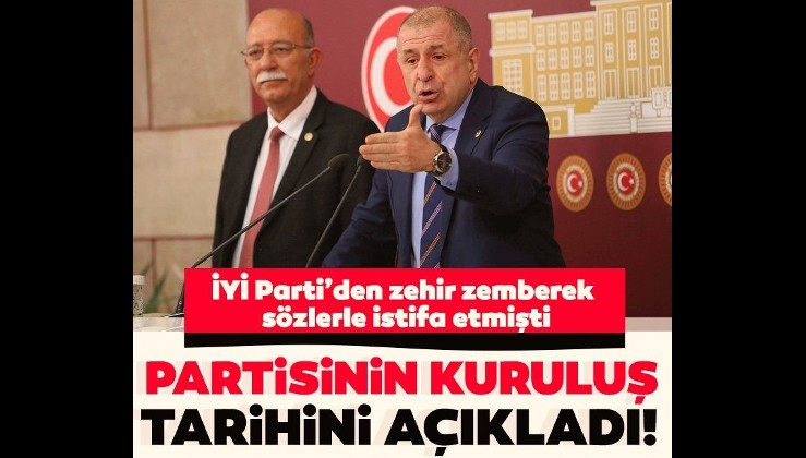 Akşener'e HDP ve FETÖ tepkisi gösterip istifa eden Ümit Özdağ partisinin kuruluş tarihini açıkladı