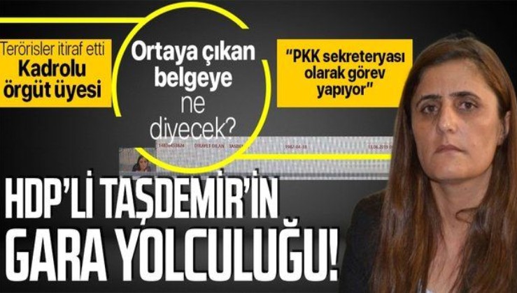 Gara'ya giden HDP'li Dirayet Dilan Taşdemir'in Diyarbakır'dan havayolu ile Erbil'e "çıkış" kaydı olduğu ortaya çıktı!