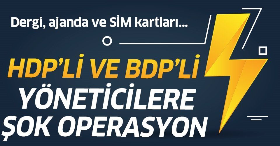Son dakika: Diyarbakır'da terör operasyonu! HDP ve BDP'li isimler gözaltında