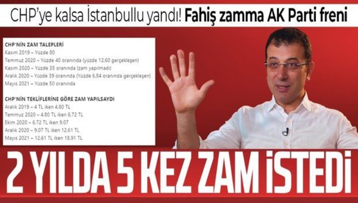 İBB Başkanı Ekrem İmamoğlu'nun suya zam teklifine yine Cumhur İttifakı 'dur' dedi!