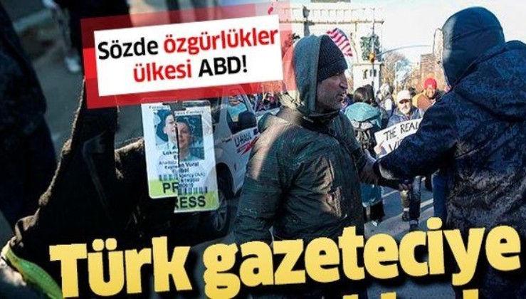 New York'ta Türk gazeteciye çirkin saldırı: Basın kartını kırıp, kolunu bükmeye çalıştılar