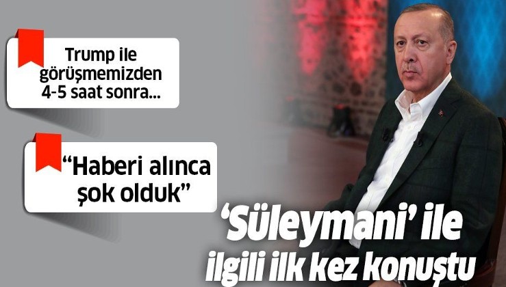 Erdoğan: Kasım Süleymani kendini ispat etmiş bir komutandır