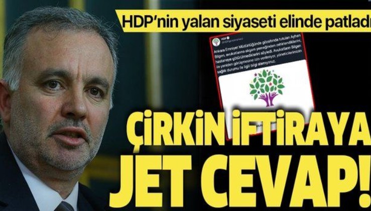 HDP'nin yalan siyaseti bir kere daha ellerinde patladı! Ankara Emniyeti'nden çirkin iftiraya jet cevap