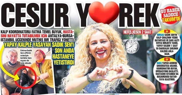 Kalp Koordinatörü Fatma Temel Büyük'ten dev operasyon: Hastası için Antalya Bursa İstanbul trafiğini yönetti