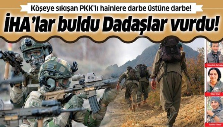 SON DAKİKA: Herekol Dağı'nda çırpınan terör örgütü PKK’ya 'Dadaşlar' darbesi