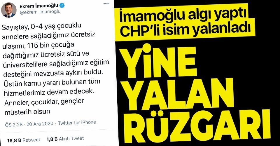 Ekrem İmamoğlu'nun "süt" yalanını CHP'li başkanvekili Doğan Subaşı itiraf etti
