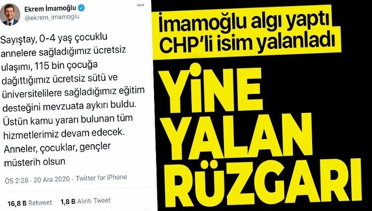 Ekrem İmamoğlu'nun "süt" yalanını CHP'li başkanvekili Doğan Subaşı itiraf etti
