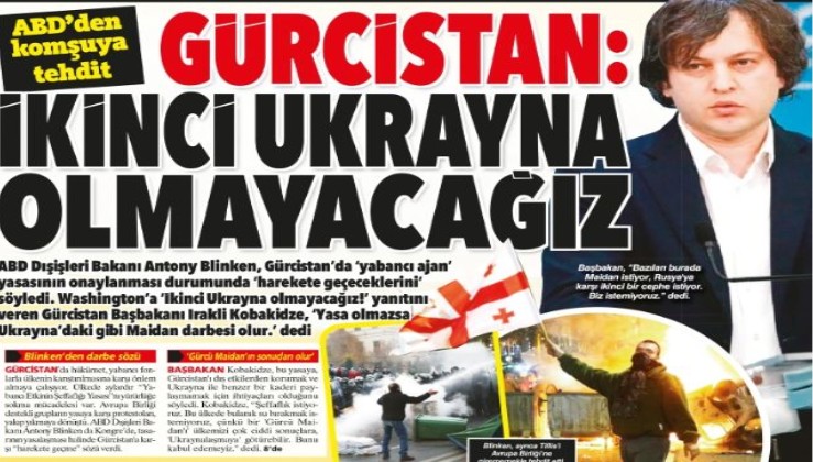 Gürcistan ABD’ye meydan okudu: Rusya’ya karşı cephe olmayacağız