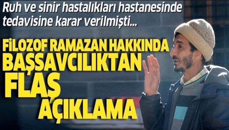 Ramazan Pişkin (Filozof Ramazan) hakkında Diyarbakır Başsavcılığından flaş açıklama