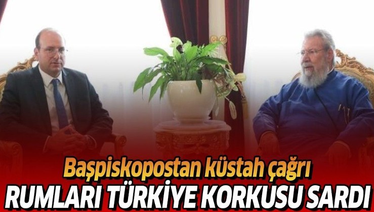 Son dakika: Rum Başpiskoposu II. Hrisostomos'tan küstah çağrı: Türkiye’ye karşı orduyu modern silahlarla güçlendirmeliyiz
