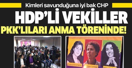 HDPli vekiller PKK anma toplantısında