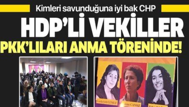 HDPli vekiller PKK anma toplantısında