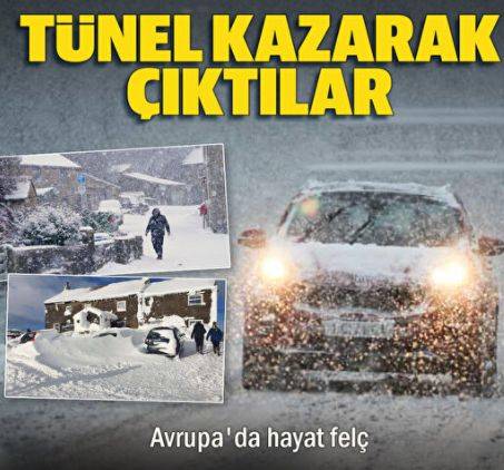 Avrupa'da hayat felç oldu