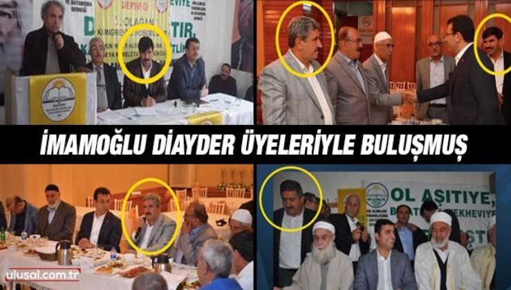 İBB Başkanı İmamoğlu PKK'nın derneği DİAYDER'in üyeleriyle buluşmuş