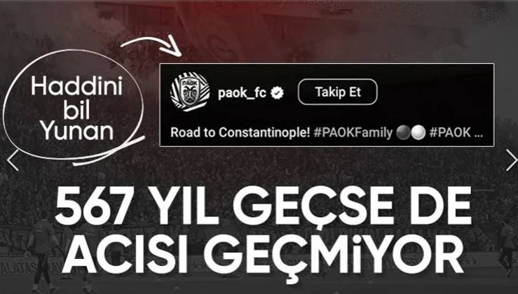 PAOK'tan Galatasaray maçı öncesi hadsiz paylaşım