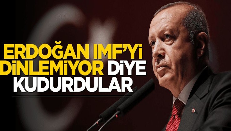 Erdoğan IMF’yi dinlemiyor diye kudurdular