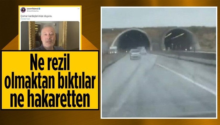 "Dağ olmayan yere tünel yapıldı" yalanı alay konusu olan Levent Üzümcü şimdi de vatandaşlara "çomar" diye hakaret etti