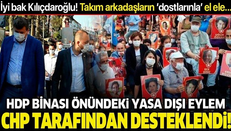 HDP binası önündeki illegal eylem CHP’li Kadıköy Belediye Başkanı Şerdil Dara Odabaşı tarafından desteklenmiş!