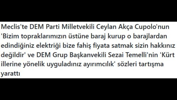 DEM Parti'den 'Kürt illeri' kışkırtması