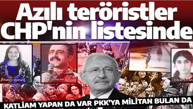 Azılı teröristler CHP'nin kurtarma listesinde! İşte skandal listenin şoke eden detayları