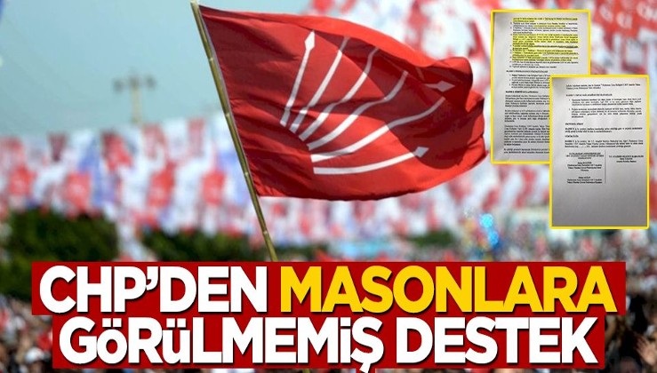 CHP'li belediyeden masonlara görülmemiş destek! AK Parti ve MHP reddetti