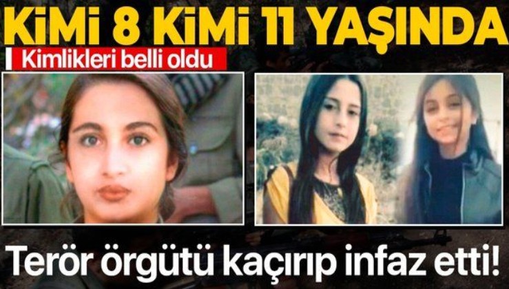 Terör örgütü PKK/YPG'nin kaçırdığı çocukların kimlikleri ortaya çıktı! Kimi 8 kimi 11 yaşında