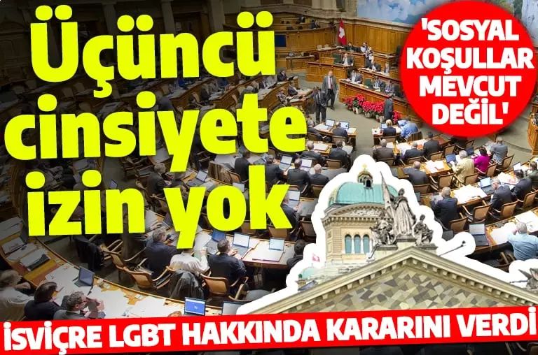 İsviçre'den LGBT kararı: Üçüncü cinsiyet seçeneği reddedildi
