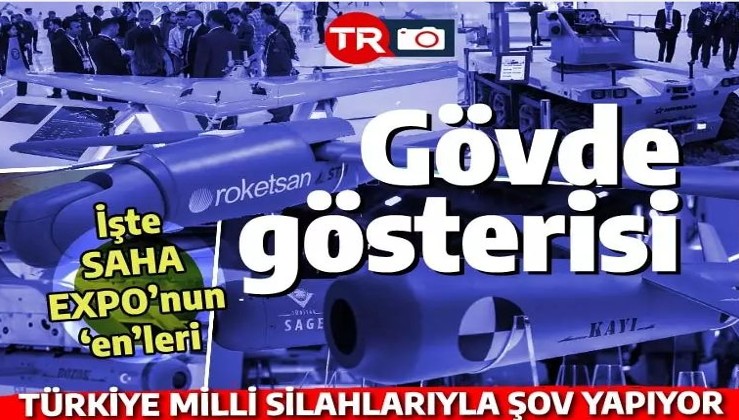 Türkiye silahlarıyla meydan okudu: SAHA EXPO'ya damga vuran teknolojiler