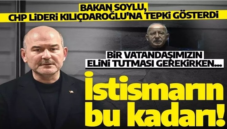 Bakan Soylu'dan Kılıçdaroğlu'na tepki: Bu kadar mı istismar eder hayatı?