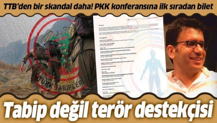 TTB ihaneti çuvala sığmıyor: Terör örgütü PKK'nın düzenlediği konferansa katılacak!