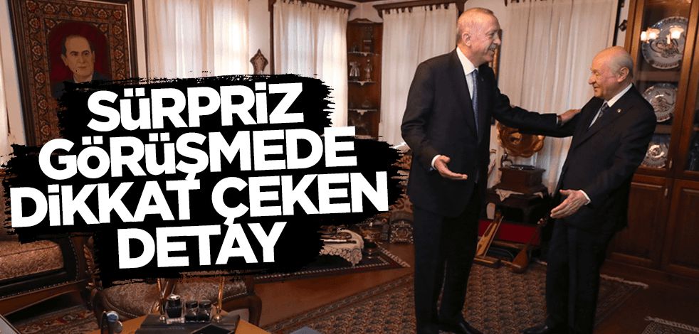 Erdoğan ve Bahçeli görüşmesinde dikkat çeken detay! İlk kez görüldü