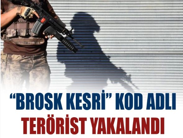 'Brosk Kesri' kod adlı terörist yakalandı
