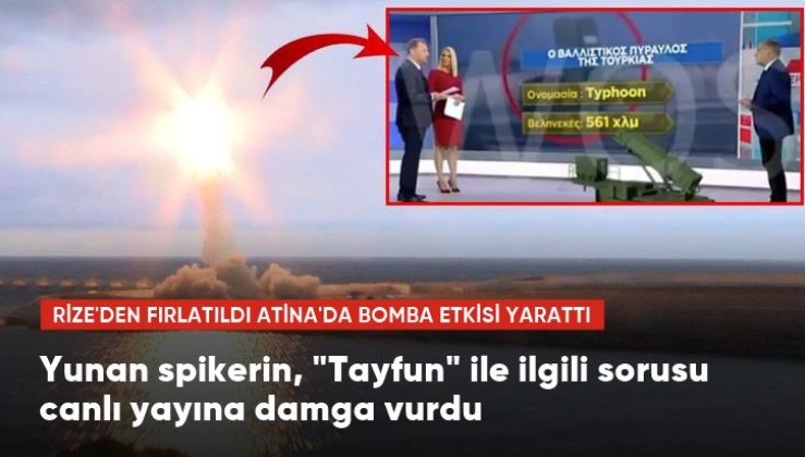 Rize'den fırlatılan "Tayfun" Yunan spikeri şaşırttı: Türkler balistik füze yapacak teknolojiye sahip mi?