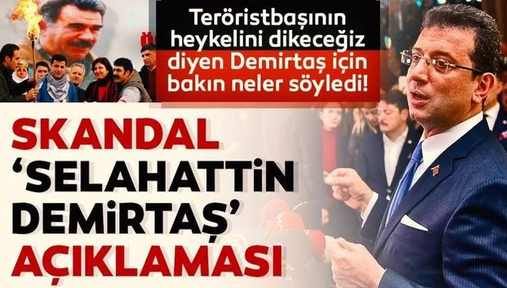 İmamoğlu'ndan Demirtaş açıklaması: DESTEKLİYORUM!