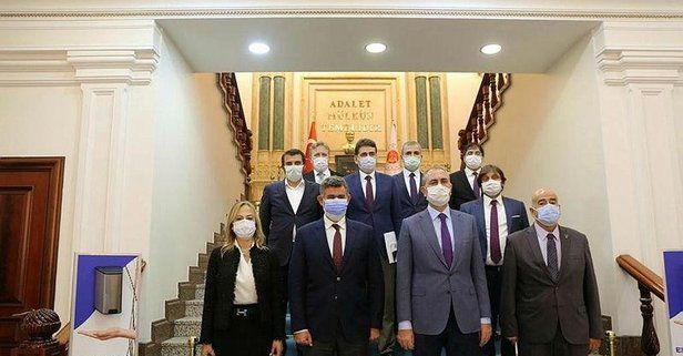Avukatların koşulları düzeltilecek: Adalet Bakanı Abdulhamit Gül TBB Başkanı Feyzioğlu ile görüştü