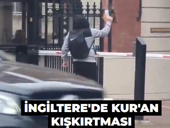 Türk Konsolosluğu önünde Kur'anı Kerim yakıldı