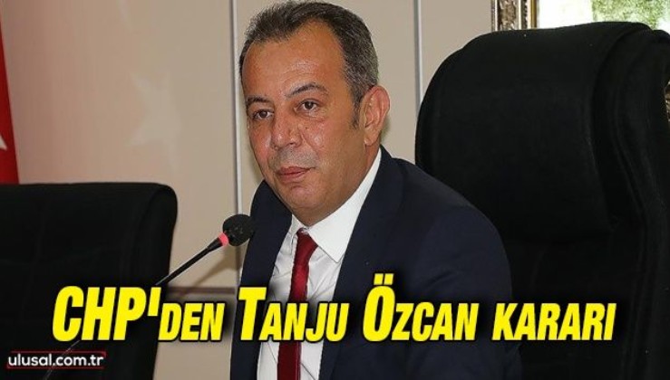 CHP'de Bolu Belediye Başkanı Tanju Özcan disipline sevk edildi