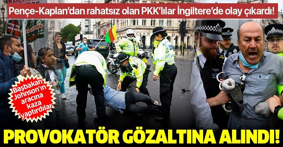 Son dakika: İngiltere'de Başbakan Johnson'ın aracına kaza yaptıran PKK'lı gözaltına alındı