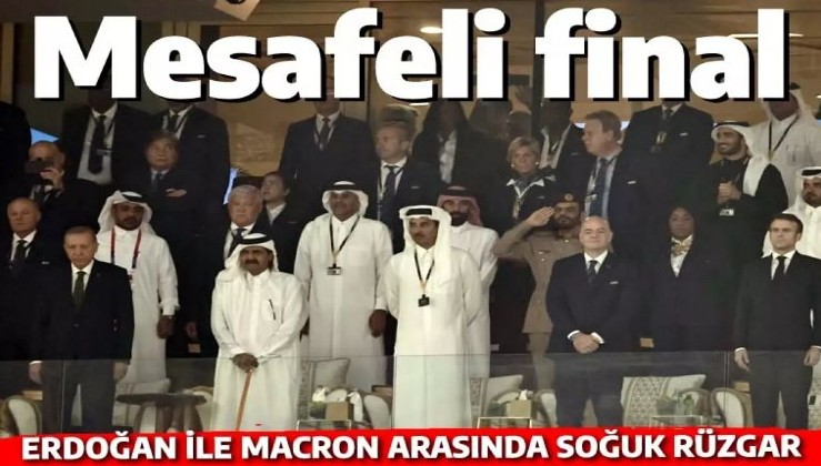 Erdoğan ve Macron dünya kupası finalinde yan yana oturmadı