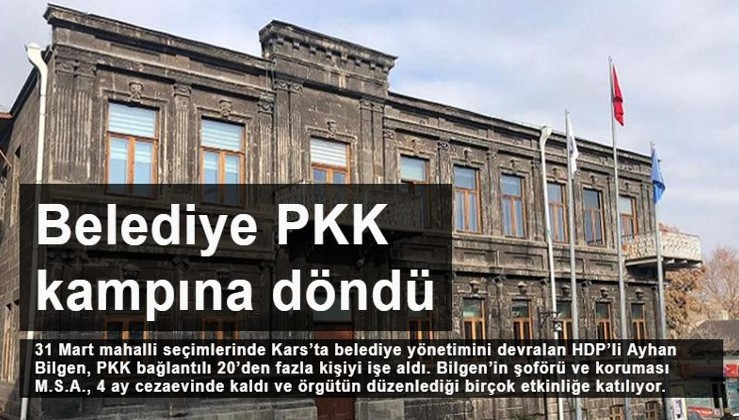Belediye PKK kampına döndü