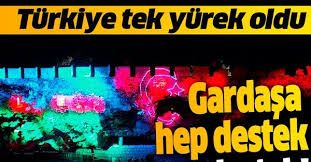 Gardaşa hep destek tam destek: Nevşehir Kalesi'ne ışıklarla Azerbaycan ve Türk bayrağı yansıtıldı