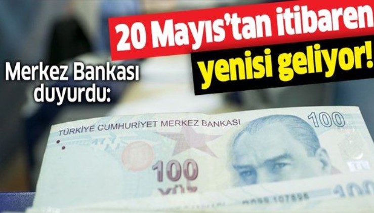 Merkez Bankası duyurdu! 100 TL'lik yeni banknotlar geliyor