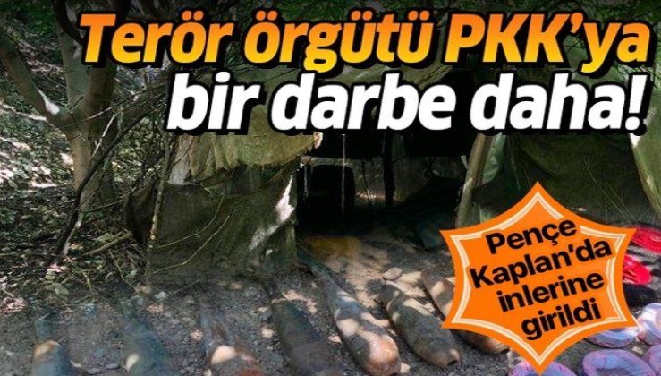 Son dakika: Pençe-Kaplan Operasyonu'nda PKK'ya bir darbe daha: Çok miktarda mühimmat ele geçirildi